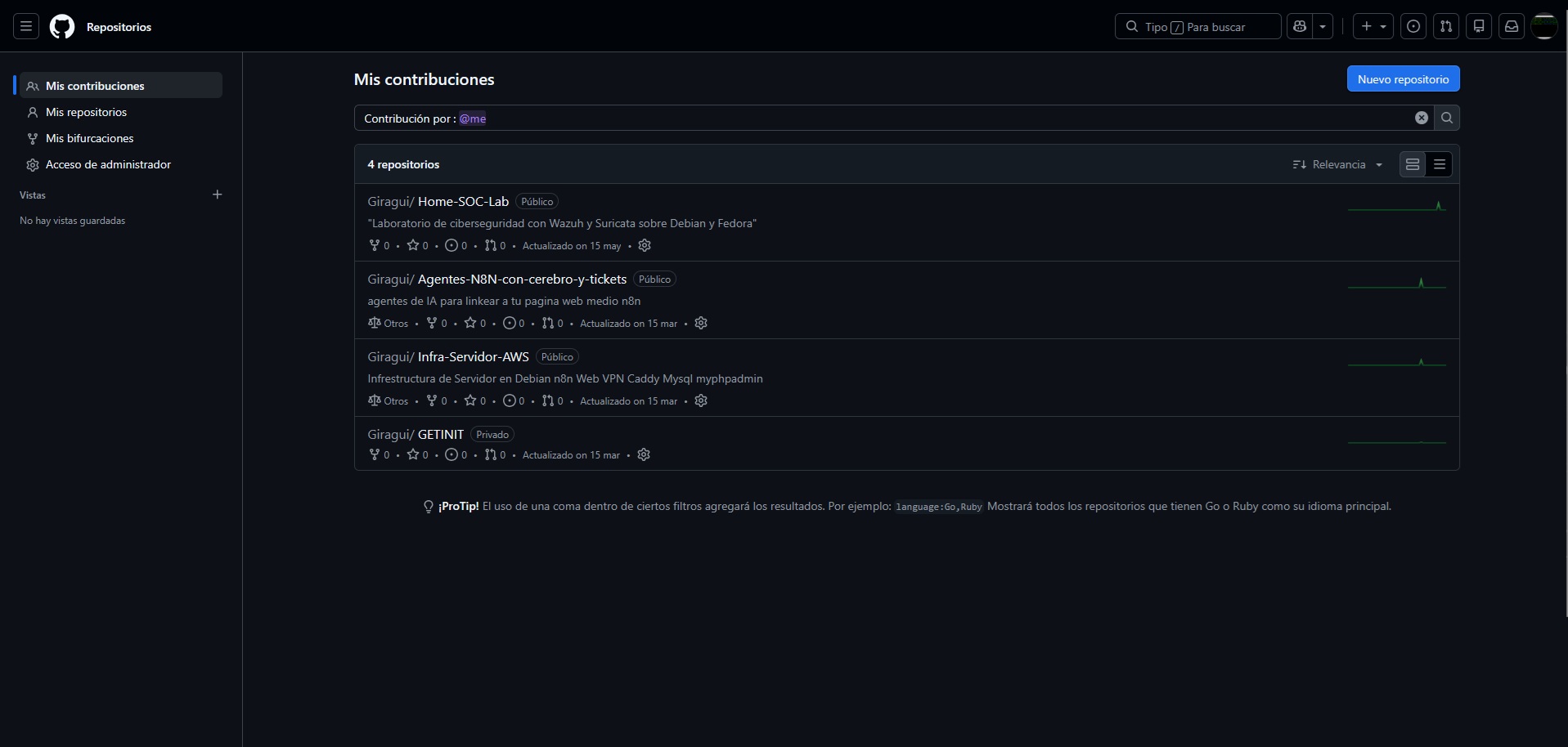 Mis Proyectos en GitHub